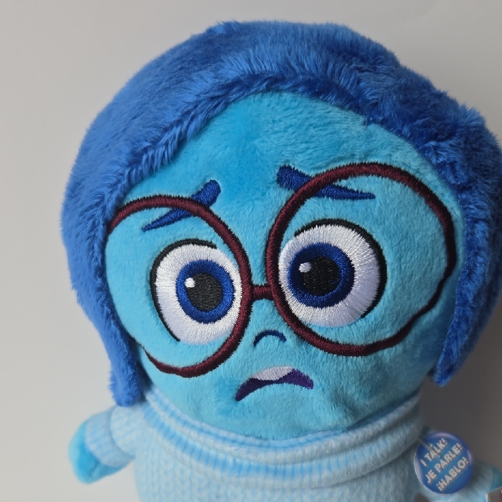 💙 Pixar Inside Out 2 — Sadness Charactet Soft Talking Plushie💙
